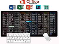Super Large Anti-Slip Keyboard and Mouse Pad with Office Software Shortcuts - Desk Mat for Enhanced Workflow (900x400x3 MM) Super Large Anti-Slip Keyboard and Mouse Pad with Office Software Shortcuts - Desk Mat for Enhanced Workflow (900x400x3 MM)
