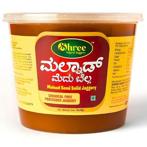 Shree Organically Processed Malnad Semi Solid Jaggery- 1kg