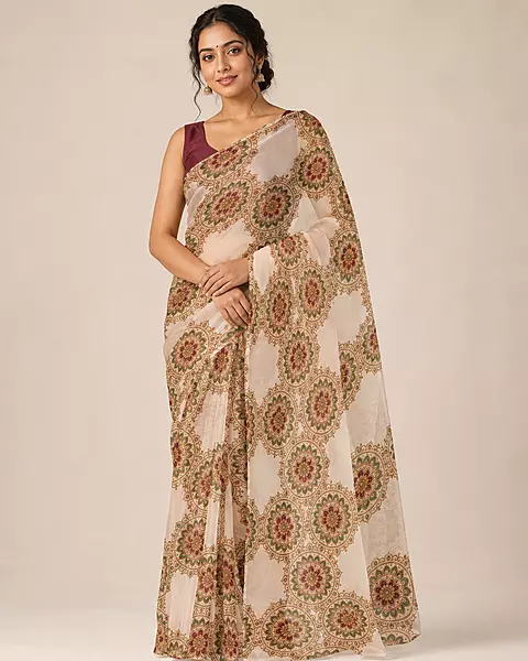 Shyamali | NAVA JYOTI Organza Saree