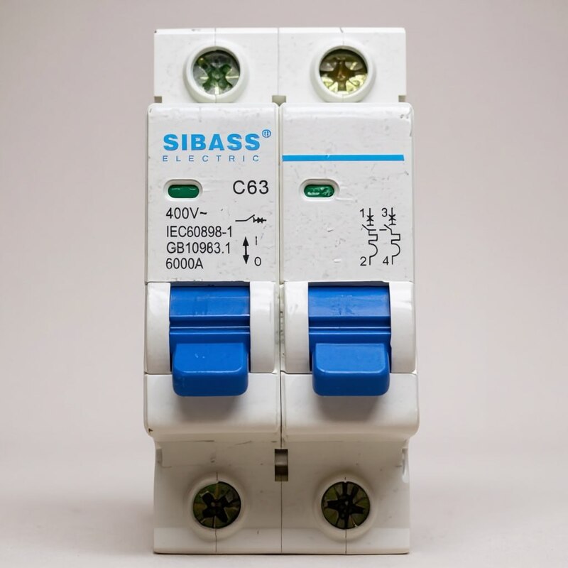 Sibass 63A 2-Pole DC MCB – 400V (Refurbished)