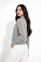 Ribbed Zip Knit Jacket