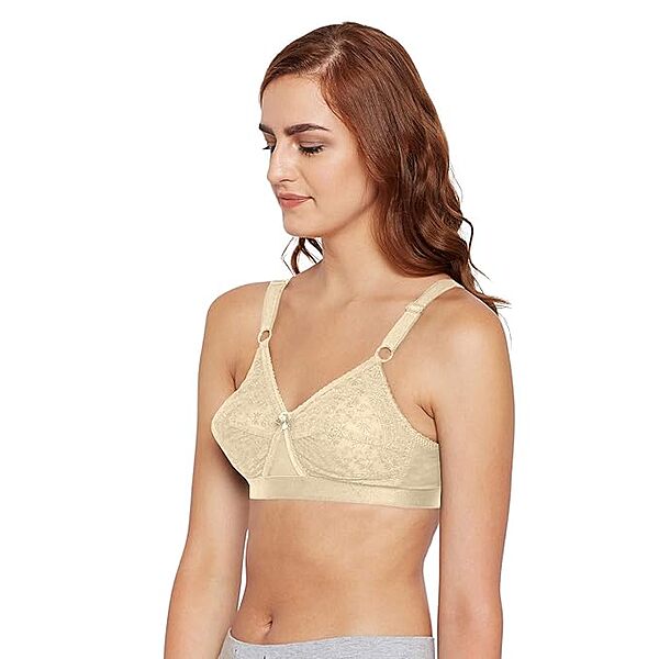 BODYCARE Women's Cotton Non-Wired Regular Bra 36 D Skin
