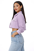 Cropped Corduroy Trucker Jacket