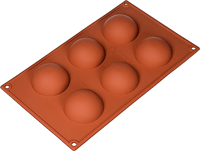 Chocolate Silicon Sphere Mould 6 in 1
