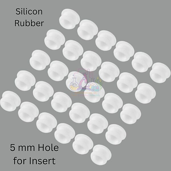 Silicon Rubber - 5 mm Hole for Insert