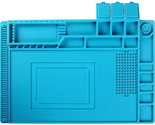 Heat Insulation Silicone Repair Mat | 500°C Heat Resistant Soldering Mat | Anti-Static, Magnetic Workstation for Phone, Laptop & PCB Repair Heat Insulation Silicone Repair Mat | 500°C Heat Resistant Soldering Mat | Anti-Static, Magnetic Workstation for Phone, Laptop & PCB Repair