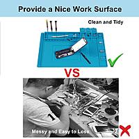 Heat Insulation Silicone Repair Mat | 500°C Heat Resistant Soldering Mat | Anti-Static, Magnetic Workstation for Phone, Laptop & PCB Repair Heat Insulation Silicone Repair Mat | 500°C Heat Resistant Soldering Mat | Anti-Static, Magnetic Workstation for Phone, Laptop & PCB Repair