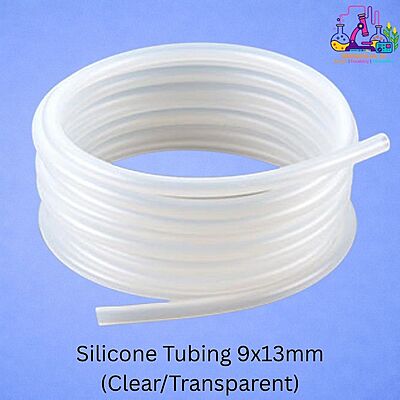 Silicone Tubing 9x13mm (Clear/Transparent)