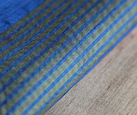 Ghicha Silk Handloom Tussar Azera  Blue Majenta with BP