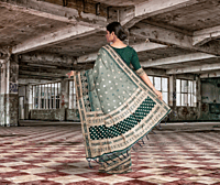Samudrika Kashmiri Pista Silk