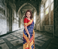 Samudrika Blue Kashmiri Silk Samudrika Blue Kashmiri Silk