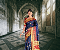 Samudrika Blue Kashmiri Silk Samudrika Blue Kashmiri Silk
