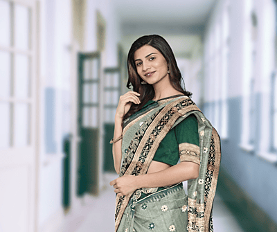 Samudrika Kashmiri Pista Silk