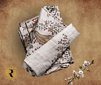 Kantha Stitch Ghicha Silk Tussar