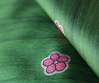 Ghicha Silk Handloom Saree Tussar Elegant Green Madhubani with BP