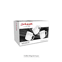 La Opala Diva, Velvett Collection Opal Glass Crockery  Set of 6 for Tea & Coffee