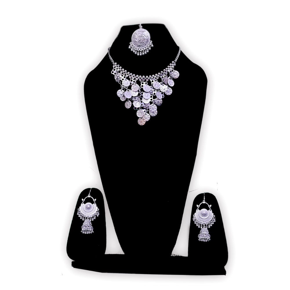 Silver Jewlery Set For Folk Dance