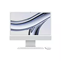 Apple iMac (Apple M3 Chip/ 8-core CPU/ 8GB RAM/ 256GB SSD/ 24-inch (60.96 cm) 4.5K Retina display / 8-core GPU/ macOS/ Silver) | MQR93HN/A