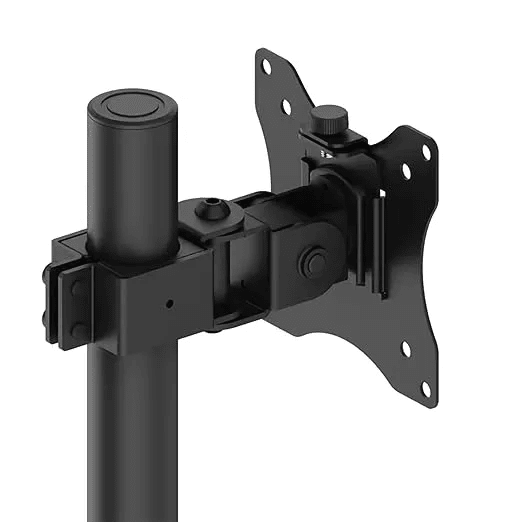 Single Monitor Stand LED Screen Height Adjustable Arm Mount with Stable Leg Base