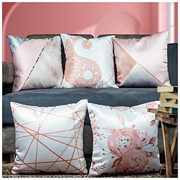 SingleTone Digital Printed Cushion Cover Set of 5