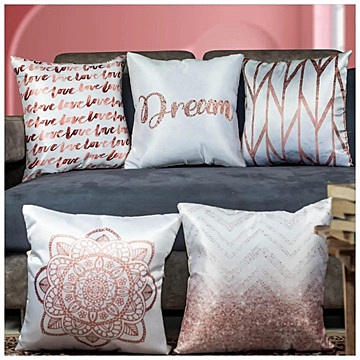 SingleTone Digital Printed Cushion Cover Set of 5