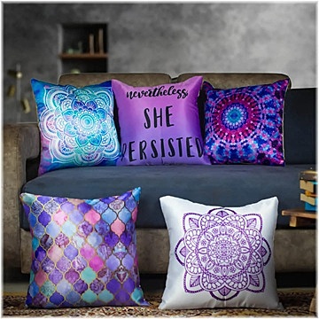 SingleTone Digital Printed Cushion Cover Set of 5