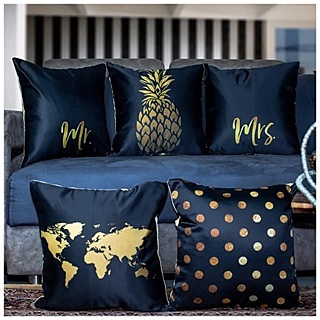 SingleTone Digital Printed Cushion Cover Set of 5