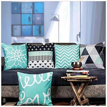 SingleTone Digital Printed Cushion Cover Set of 5