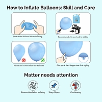 The Magic Balloons- 8" Latex Balloons - Pack of 50 - Assorted Colors Perfect for Any Occasion Holi