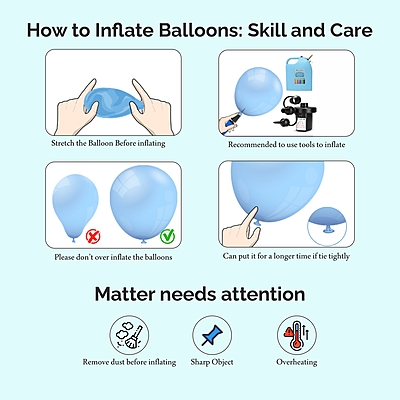 The Magic Balloons- 8" Latex Balloons - Pack of 50 - Assorted Colors Perfect for Any Occasion Holi