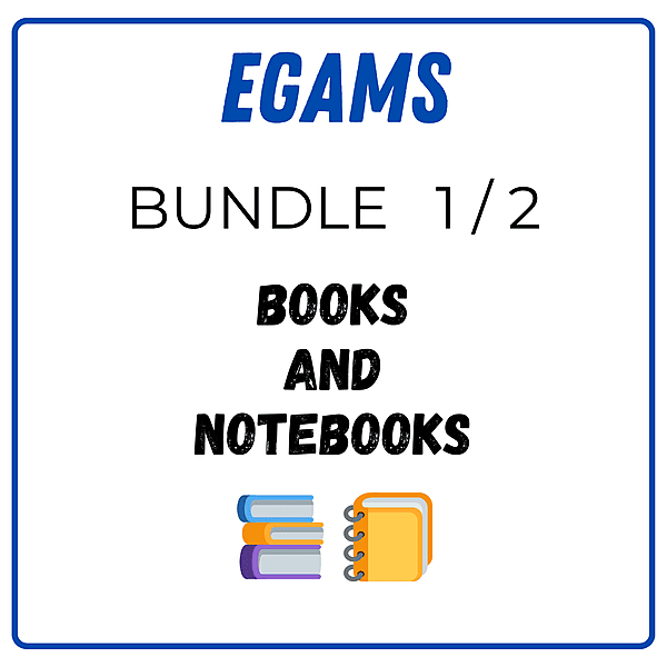 EGAMS Bundle 1 - Books and Notebooks EGAMS Bundle 1 - Books and Notebooks