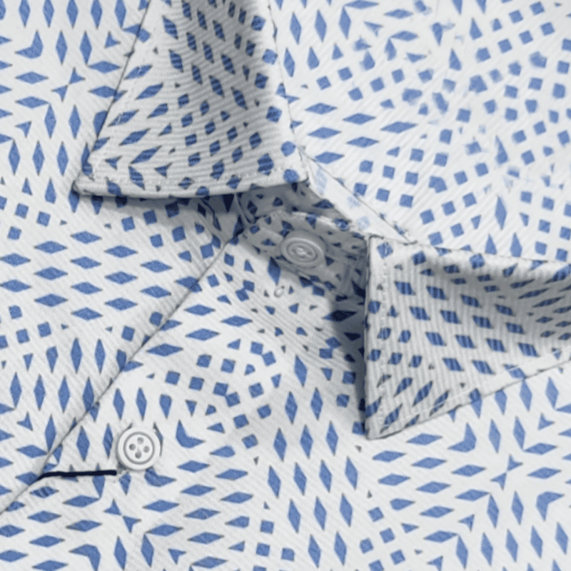 Sky Blue Printed Shirt