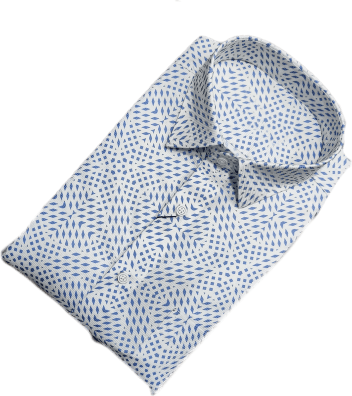 Sky Blue Printed Shirt