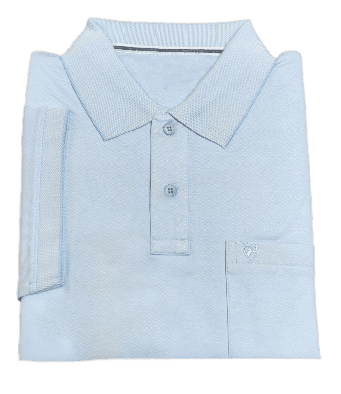 Sky Blue Self Design Tshirt