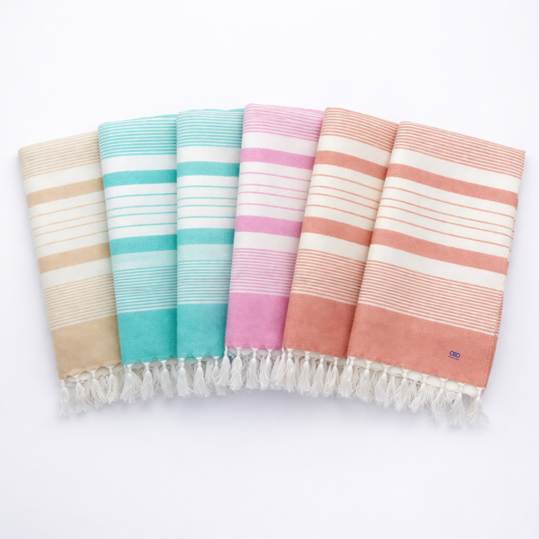Sky Comfort Signature Stripe – Ultra Soft Fast Dry Premium Bath Towel