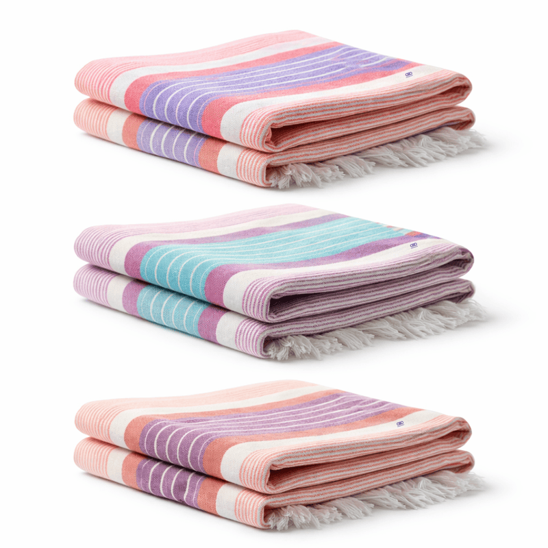 Sky Comfort Stripe – Ultra Soft Fast Dry Towel