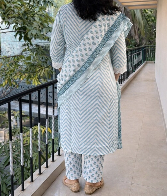 Skyline Stripe Kurta Set