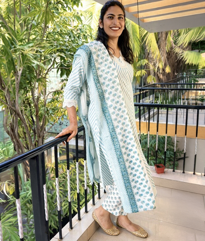 Skyline Stripe Kurta Set