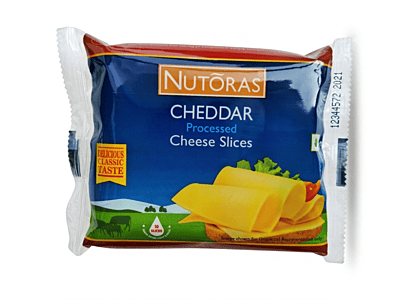 Nutoras Cheddar Processed Cheese Slice 200G