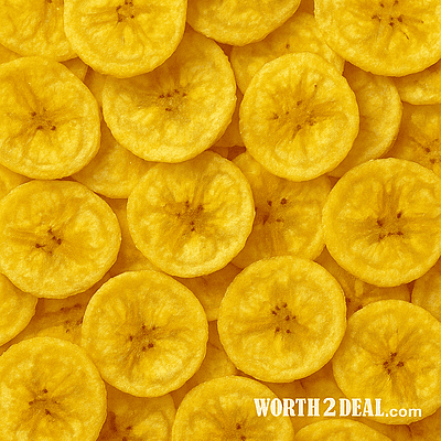 Close view of crispy Kerala banana chips texture | Worth2Deal