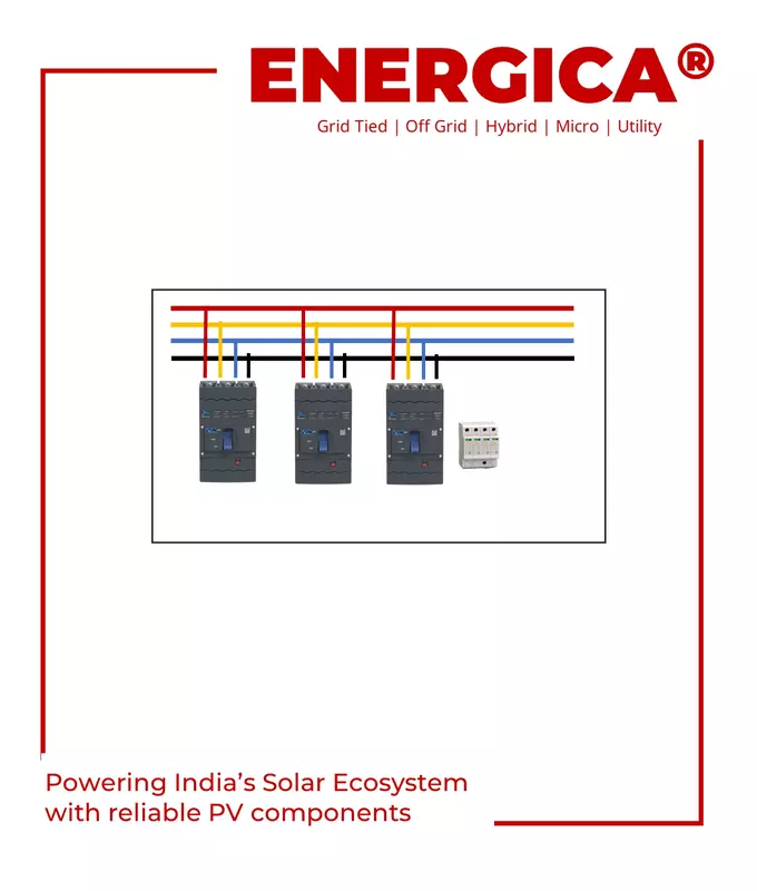 Combiner Box 3 In 1 Out With MCCB 100A X 3