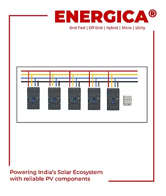 Combiner Box 5 In 1 Out With MCCB 100A X 5