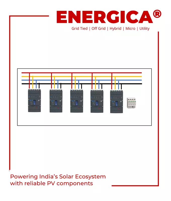 Combiner Box 5 In 1 Out With MCCB 100A X 5