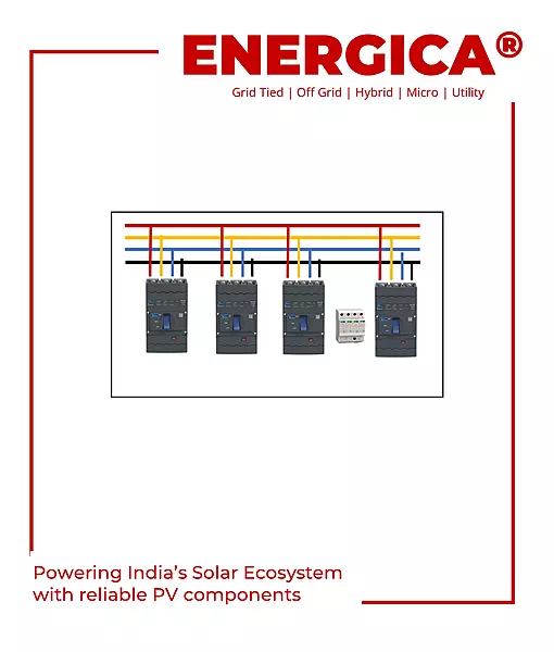 Combiner Box 3 In 1 Out With Output MCCB 100A X 3
