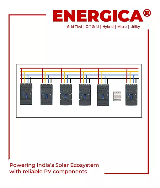 Combiner Box 5 In 1 Out With Output MCCB 100A X 5
