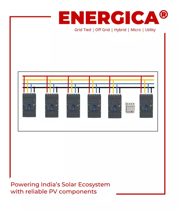 Combiner Box 5 In 1 Out With Output MCCB 100A X 5