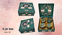 Luxury Decorative 4 Jar MDF Box Luxury Decorative 4 Jar MDF Box