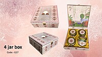 Luxury Decorative 4 Jar MDF Box Luxury Decorative 4 Jar MDF Box