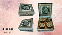 Luxury Decorative 4 Jar MDF Box Luxury Decorative 4 Jar MDF Box
