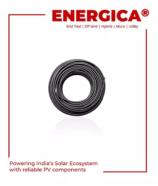 DC Cable 4 sq.mm Black Polycab